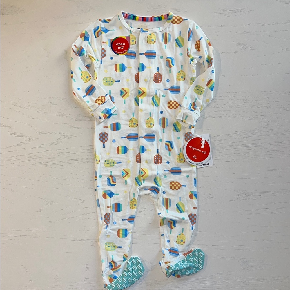 Magnetic Me Perfect Pickle Paddles Footie 9-12 12-18 months